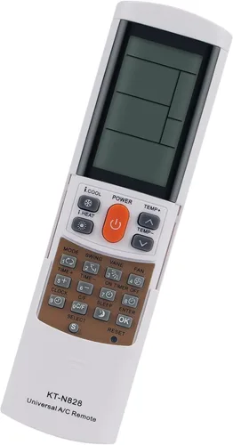 Vista 4 de PERFASCIN KT-N828 - Mando a distancia de repuesto universal para Midea Hitachi Haier LG Panasonic Carrier