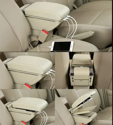 Vista 7 de Reposabrazos de cuero para consola central de automóvil, compatible con SUZUKI SX4 2008 2009 2010 2011 2012 2013 2014 2015 2016 2017