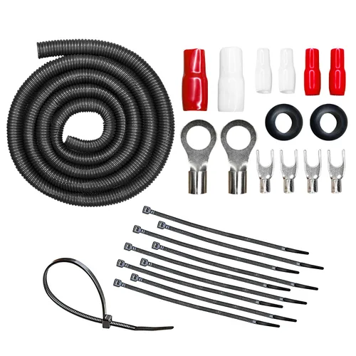 Vista 5 de CT Sounds Kit completo de instalación de cableado de amplificador CCA calibre 8, AMPKIT-8GA-PRO