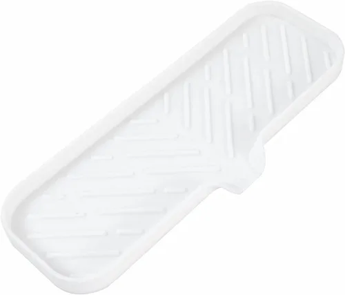 Vista 55 de MicoYang Jaboneras de Baño de Silicona con Boquilla de Drenaje - Organizador de Fregadero de Baño y Cocina, Soporte para Esponja, Bandeja de Jabón