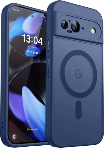 Vista 17 de CANSHN Funda magnética para Google Pixel 9 Pro XL (6.8 pulgadas), mejorada [protección completa de la cámara] [compatible con Magsafe]
