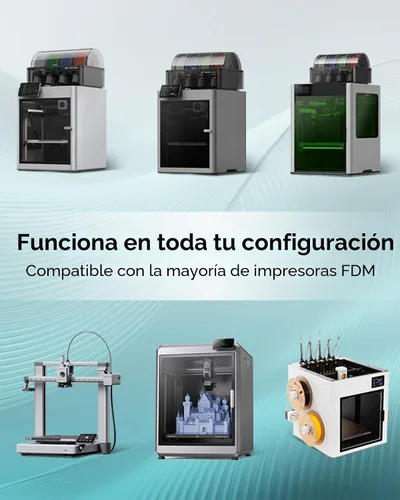 Vista 8 de Polymaker Panchroma - Filamento PLA mate de 0.07 in, 2.2 lbs, madera de Madera mate de doble degradado