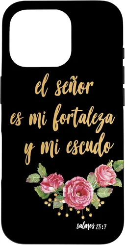 Vista 19 de Carcasa para iPhone 11 Salmos El Señor Es Mi Fortaleza Biblia Cristiana