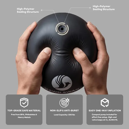 Vista 5 de Pilates Kit, 15-Inch Pilates Ring with 1x Pilates Ball & 5X Bands Black