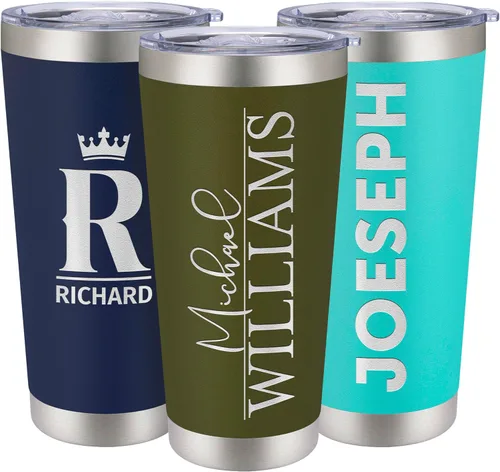 Vista 14 de Vasos de viaje personalizado de 20 y 30 onzas, con aislamiento