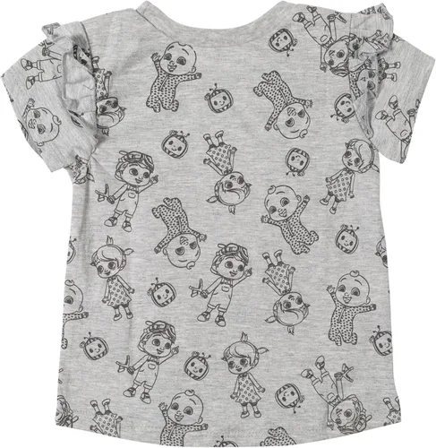 Vista 4 de CoComelon Conjunto de camiseta y leggings con estampado de volantes