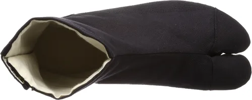 Vista 5 de Rikio Zapatos Ninja Tabi Low Top Comfort Acolchado Negro Jikatabi