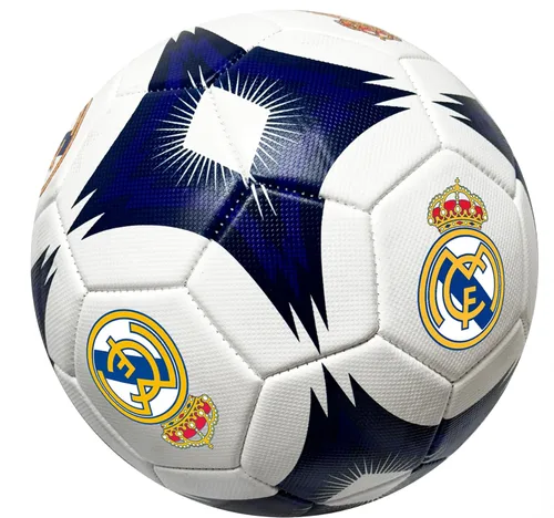Vista 2 de Icon Sports Balón de fútbol del Real Madrid, para todas las edades - Tamaño 2, 4 y 5, balón blanco con licencia del R. Madrid