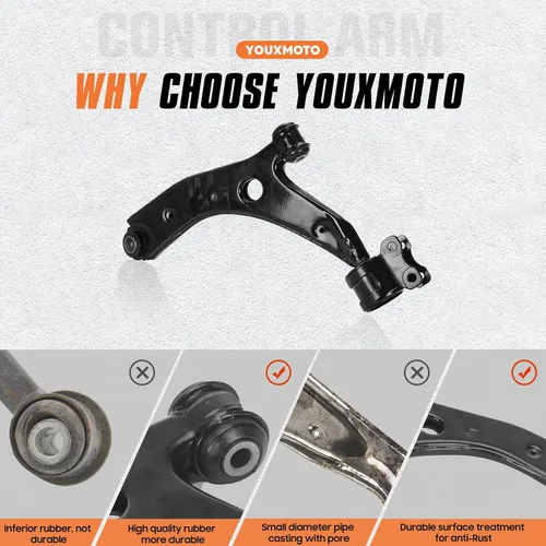 Vista 3 de Brazos de control de suspensión delantera inferior para el lado del conductor del pasajero para Mazda 3 2004-2009, apto para Mazda 5 2006-2017