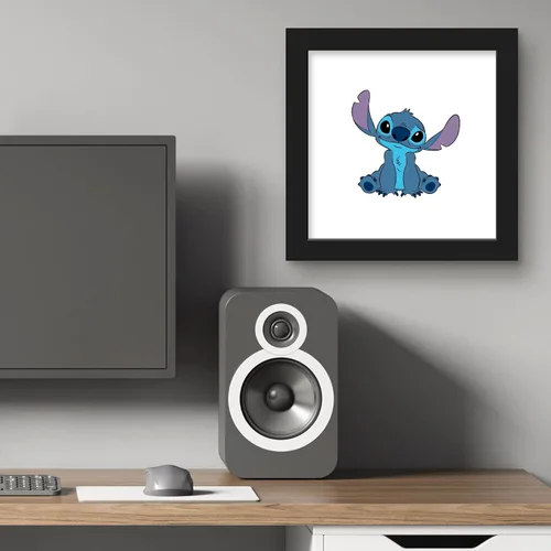 Vista 6 de Trends International Gallery Pops Disney Lilo & Stitch - Póster de pared con puntada, 12.00 x 12.00 pulgadas, versión de marco negro