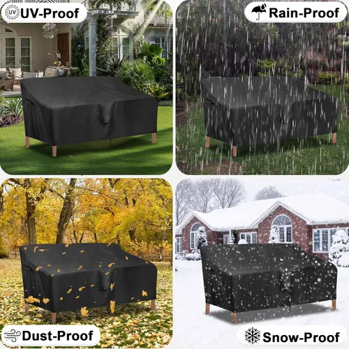 Vista 7 de OutdoorLines Funda Impermeable para Patio de Sofá de 3 Plazas para Exteriores - Fundas de Muebles de Patio Resistentes a los Rayos UV Resistentes a