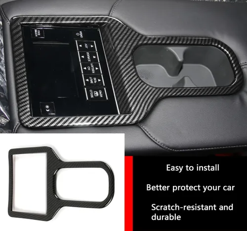 Vista 2 de Accesorios de coche aptos para Honda CR-V CRV 2017-2022 Cubierta trasera del panel de la taza de agua ABS 1 PC configuración baja