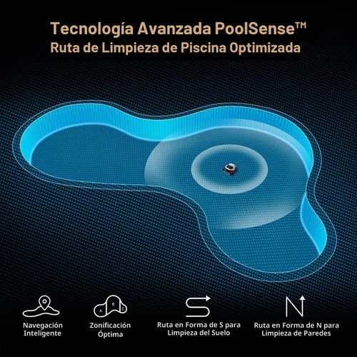 Vista 5 de DREAME Z1 Pro - Limpiador robótico inalámbrico para piscinas con kit de limpieza, control remoto LiFi, succión de 8000 GPH, limpieza horizontal