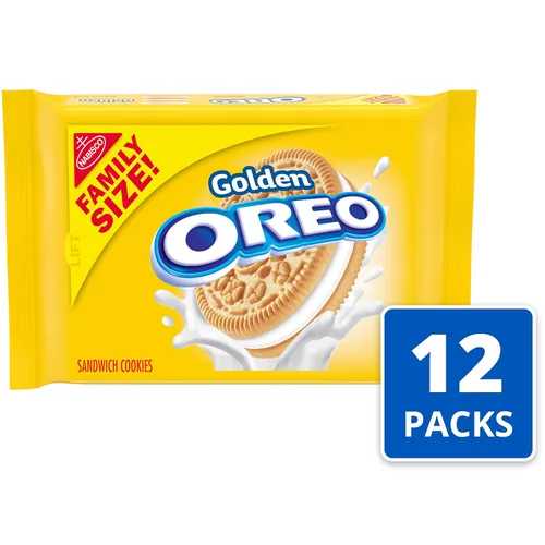 Vista 3 de OREO Galletas Golden Sandwich, tamaño familiar, paquetes de 12 - 19.1 onzas