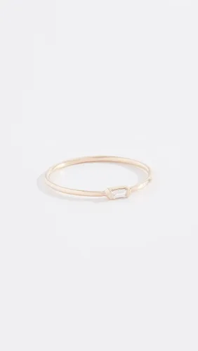 Vista 2 de Anillo apilable de diamantes baguette de 14 quilates para mujer, Metal, Diamante