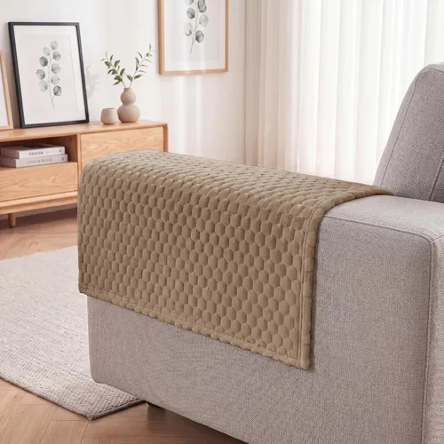 Vista 2 de Foxdecor Fundas para Brazos de Sofá, Funda para Reposabrazos de Sofá, Fundas Antideslizantes para Brazos de Silla, Fundas para Muebles Protector