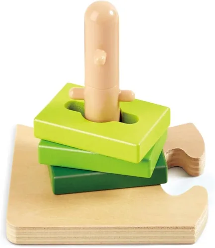 Vista 6 de Hape rompecabezas con taquetes de madera creativo para niño