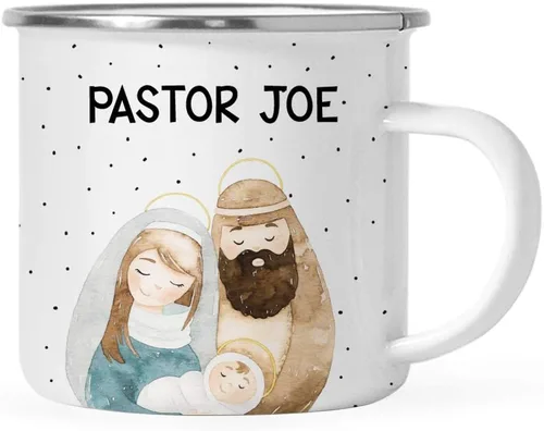Vista 13 de Andaz Press Taza de café personalizada de acero inoxidable de 11 onzas, regalo de broma, oso de acuarela, 1 paquete, ideas personalizadas de taza