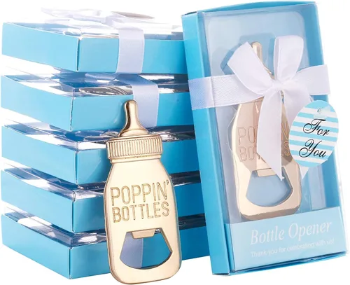 Vista 7 de Juego de 24 abridores de botellas para baby shower, recuerdos para invitados, bonitos abrebotellas con forma de poppin, recuerdos para baby shower