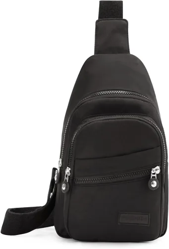 Vista 3 de EVANCARY - Mochila pequeña tipo bandolera para mujeres y hombres, mochila de pecho tipo bandolera para viajes, senderismo y actividades al aire libre