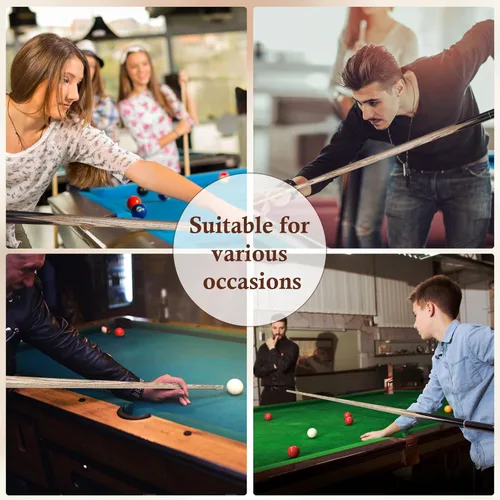 Vista 9 de Kmise 57 inch Pool Cue, 19oz Cue Stick with 9.5mm Professional Tip, Handcraft, Made of Chacate Preto Wood, Bar or House Use for Men or Women, Pool