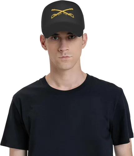 Vista 8 de Us Cavalry Branch Insignia Gorra de béisbol para hombre y mujer, gorra de béisbol ajustable, informal, transpirable, para exteriores, gorra