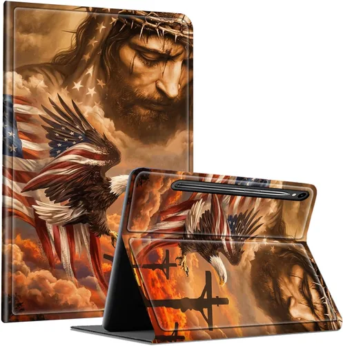 Vista 95 de Slim Case for Samsung Galaxy Tab S10 Lite / S10 FE / S9 FE 10.9" & Galaxy Tab S9 11", Multi-Angle Stand PU Leather Smart Folio Cover with Soft TPU