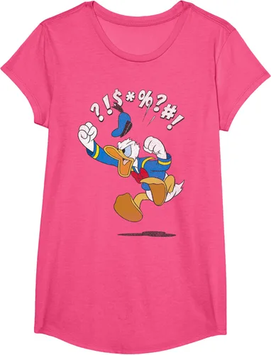 Vista 13 de Disney Mickey And Friends - Camiseta vintage de Donald Duck Angry Jump, Negro