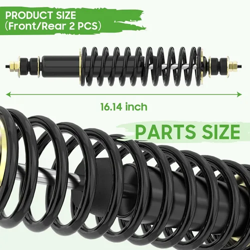 Vista 7 de 10L0L Golf Cart Shocks Absorber Front or Rear with Heavy Duty Coil Springs for EZGO Medalist TXT 1994+ Newer Gas & Electric Golf Carts, Replaces