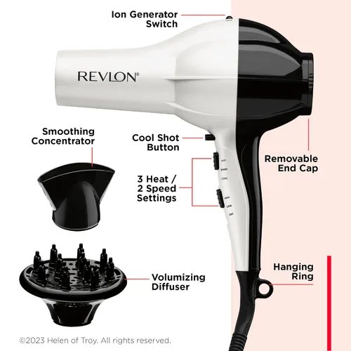 Vista 5 de Secador de pelo Revlon con difusor 1875 W