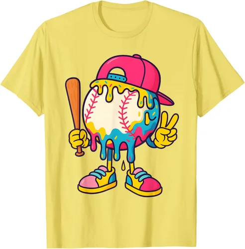 Vista 36 de Camiseta de béisbol Ice Cream Drip Youth Back To School Baseball Stuff