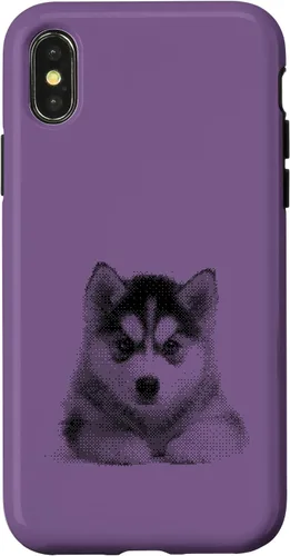 Vista 5 de Chic Husky Puppy for Dog Mom and Paw Parents Case for iPhone XR