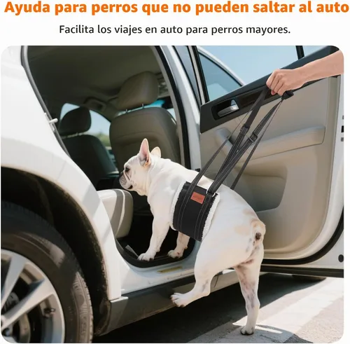 Vista 3 de LOOBANI Cabestrillo portátil para perros pequeños, soporte para patas Negro