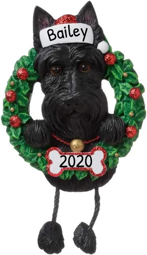 Vista 38 de Adornos de Navidad personalizados para perros 2024 – Corona de perro Beagle Adornos de Navidad para amantes de los perros, adorno de primera Navidad