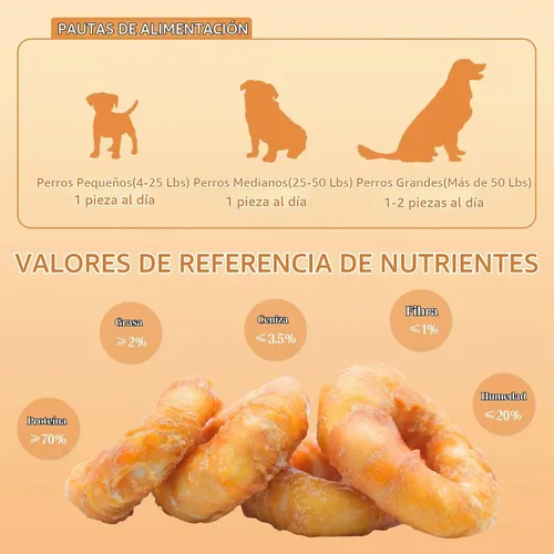 Vista 4 de Donas para perros, donas envueltas en pollo