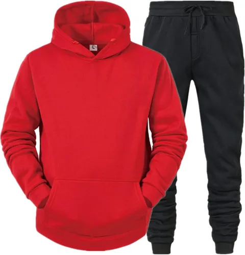 Vista 2 de EELHOE Mens Hoodie Set Long Sleeve Novelty Lightweight Hoodies and Pants Breathable Graphic Loose Fit Pullover