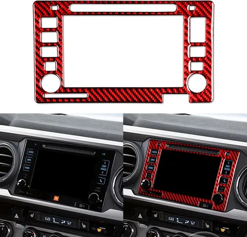 Vista 33 de NVCNX Real Premium Fibra de carbono compatible con Toyota Tacoma 2016-2017 Accesorios Car Dash Bed Interruptor de luz Panel Panel Cubierta