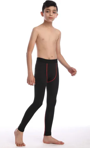 Vista 4 de Pantalones de compresión para niños, capas base, mallas de hockey para fútbol, leggings atléticos, térmicos para niños
