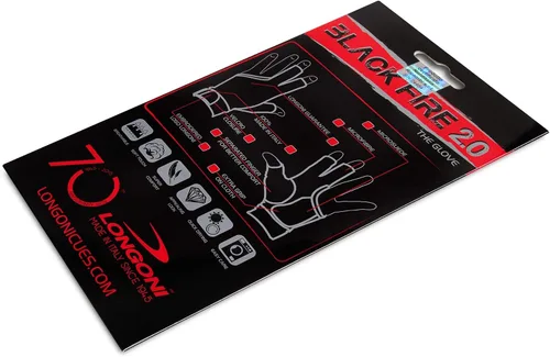 Vista 6 de Longoni Black Fire 2.0 - Guante de billar para mano izquierda o derecha, color negro