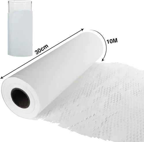 Vista 5 de Ready Roll - Papel de embalaje de 12 pulgadas x 33 pies, embalaje perforado, 1 rollo de envoltura de panal de abeja de 3.3 pies para embalaje