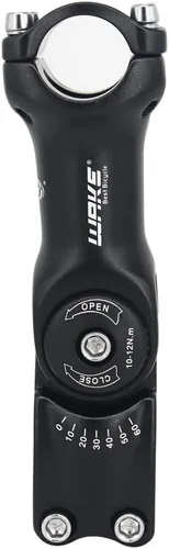 Vista 9 de CYSKY Vástago de bicicleta ajustable 31.8 25.4 3.543 in/4.331 in/5.118 in 0-60 grados ajustable MTB vástago de bicicleta elevador para bicicleta