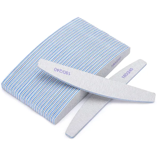 Vista 8 de BTYMS 10 piezas de limas de uñas de grano 100/180 - Tablas de esmeril de doble cara para uñas acrílicas, de gel y naturales