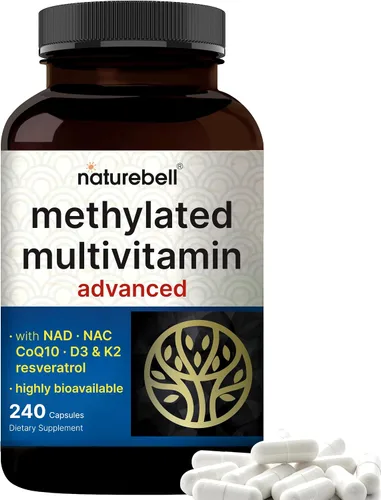 Vista 9 de Multivitamínico metilado para mujeres, 240 cápsulas vegetarianas. Sin