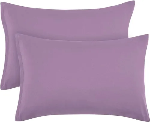 Vista 22 de PiccoCasa Fundas de almohada con cremallera, 100% microfibra cepillada de poliéster, juego de 2, fundas de almohada estándar suaves y cómodas