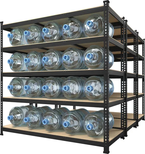 Vista 17 de Prilinex Estantes de almacenamiento resistentes de 48 pulgadas de ancho x 18 pulgadas de profundidad x 72 pulgadas de alto, estantería de metal