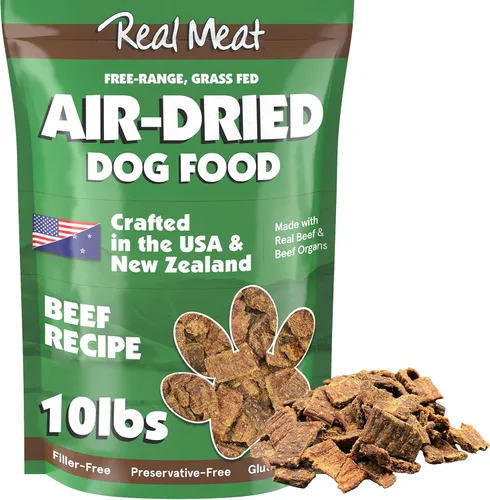 Vista 14 de TRMC Real Meat - Comida para perros secada al aire con cordero real - Cuatro bolsas de 5 libras de comida para perros de carne real sin granos