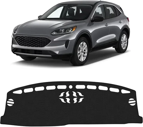 Vista 22 de KUST Funda negra para salpicadero compatible con Tesla Modelo Y Modelo 3 2017-2023, accesorios para el modelo Y Modelo 3, tapete antideslizante