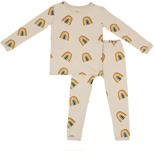 Vista 22 de KYTE BABY Juego de pijama para niños pequeños – Pijamas para niños pequeños hechas de material de rayón de bambú suave Pollito de Aloe