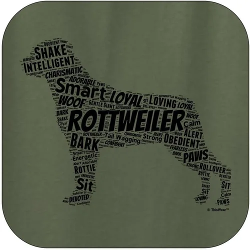 Vista 2 de Rottweiler Word Art - Sudadera con capucha para perro y cachorro