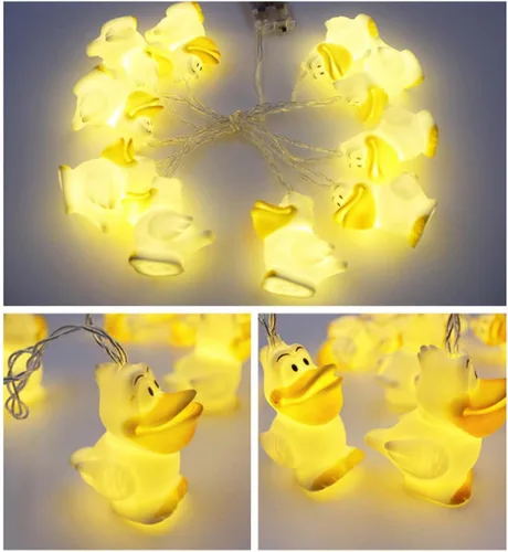 Vista 5 de Guirnalda de 10 luces LED de 5.9 pies con 10 luces LED para fiestas en casa, dormitorio de niños, habitación de niños, guardería, biblioteca